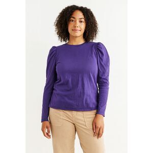 MARINE LAYER Purple Long Sleeve Organic Cotton Sweatshirt Top   Women's Size XL